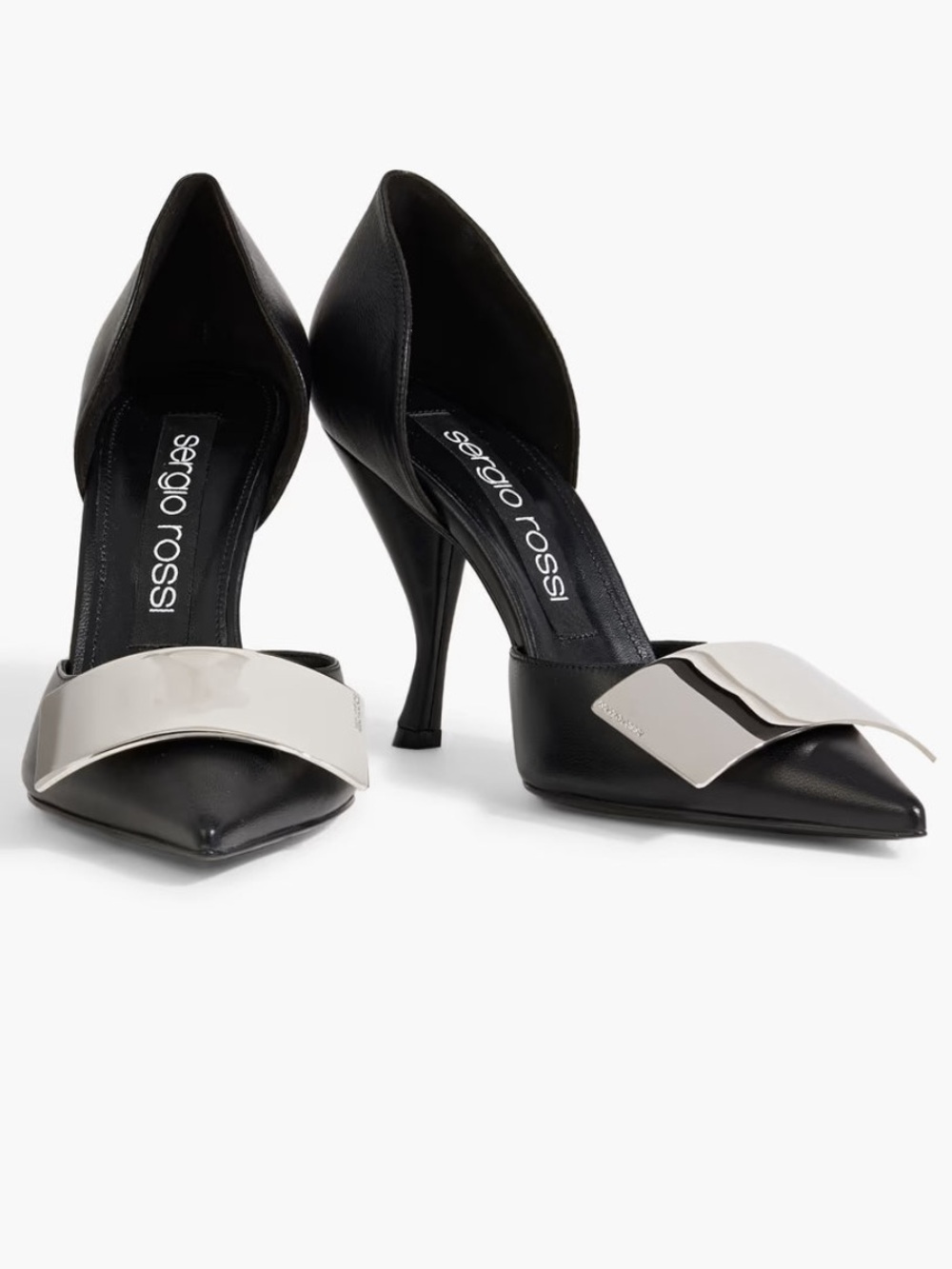 Sergio Rossi sr Miroir Embellished Leather Pumps NWT EU 38.5 $995 Retail